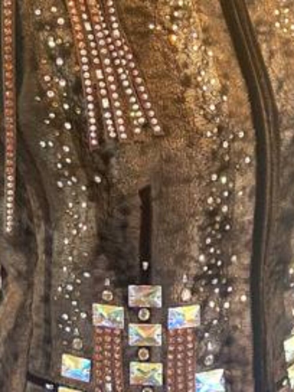 🤎✨ Custom Rhinestone Cowgirl Faux Fur Vest ✨🤎 Brown Bear colors